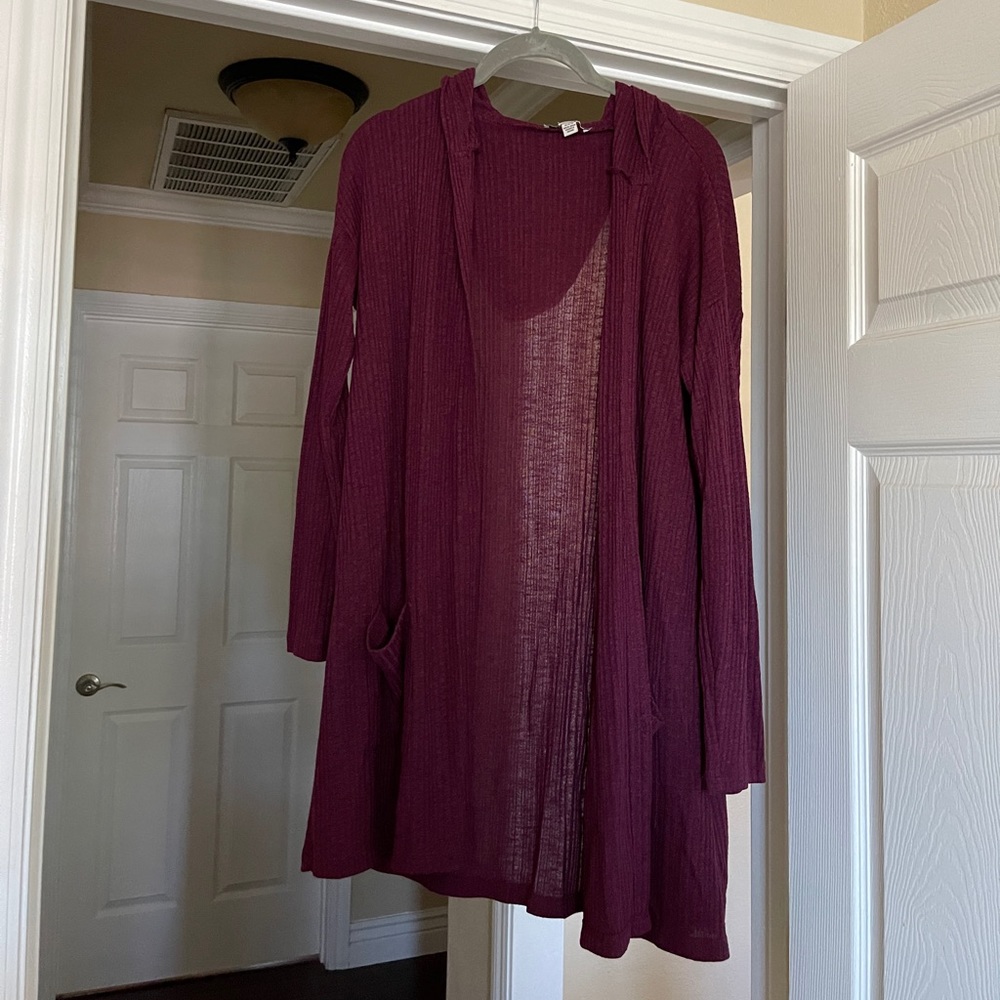 Hooded cardigan